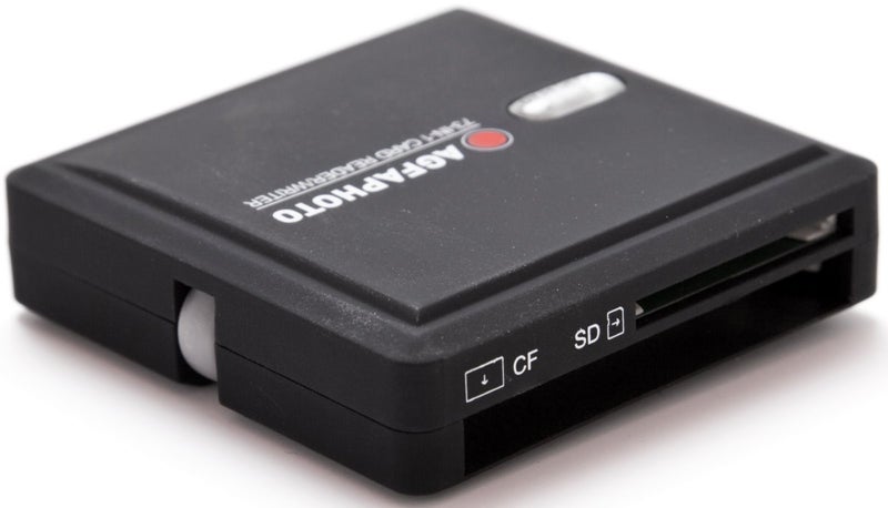 AgfaPhoto AGFA 73-in-1 Card Reader/Writer Compatible with All Versions of SD/HC, Micro SD, CF, XD, MS/Pro Duo and SIM Cards - Image 5